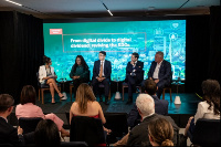 Patricia Obo-Nai, CEO of Telecel Ghana, participated in a panel during Climate Week 2024 in New York