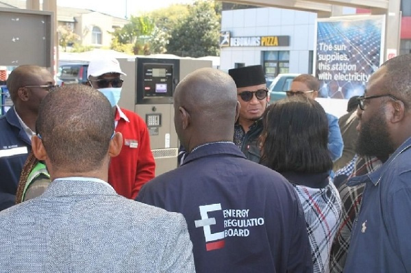 NPA boss interacting with Zambian petroleum regulator