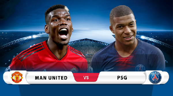 Man United host PSG in the Uefa Champions League tonight