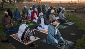 Muslims have been urged to pray at home during Ramadan