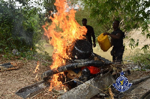 The police warned illegal miners to stop the act or be arrested to face the full rigours of the law