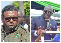 Joseph Yamin, NDC National Organizer and Bryan Acheampong, MP