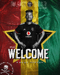 Striker, Kwame Peprah has joined Orlando Pirates FC