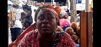 One of the traders at the market