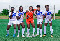 Some players of the club in their new kit