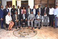 Members of the new Audit Committee (seated) with other EOCO officials