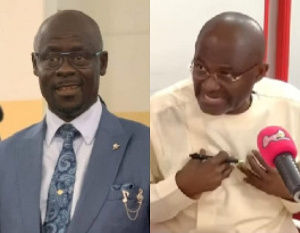 Yaw Adomako Baafi (left), Kennedy Agyapong (right)