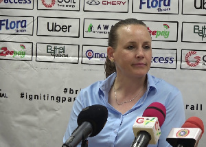 Black Queens coach Nora Hauptle