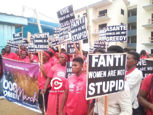 Demonstration at Prophet Badu Kobi