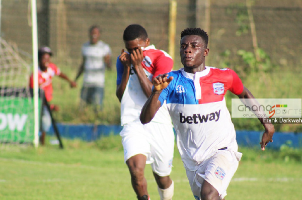 Elvis Kyei Baffour in action for Liberty