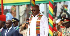 President Akufo-Addo at the Baba Yara Stadium in Kumasi