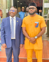 Vice president Dr. Bawumia and Prince David Osei