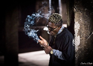 Shatta Wale Smoking