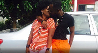 Okyeame Kwame and wife