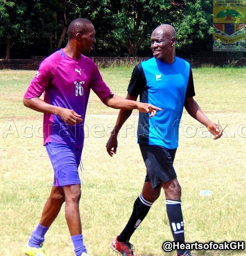 Soulama and former Hearts goalkeepers trainer Nassamu Yakubu