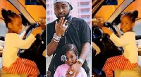 Davido with his daughter Imade