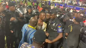 One person arrested by the police at the NPP conference