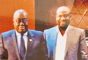 Agyin Amankwa Solomon with Nana Akufo-Addo