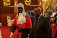 Chief Justice Kwasi Anin-Yeboah with President Akufo-Addo