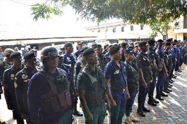 Ghana police personnel