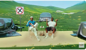 A still from the video