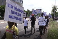 The Coalition marched through the streets to relay their message to government