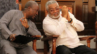 John Mahama and the late JJ Rawlings