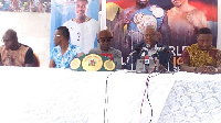 BabyJet Promotions executives at a presser