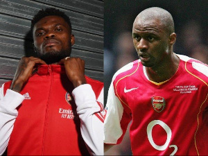 Black Stars midfielder, Thomas Partey and Arsenal legend, Patrick Vieira