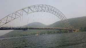 A photo of the Adomi bridge