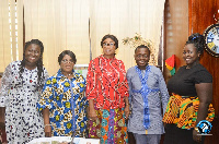 Gender Minister Hon. Cynthia Morrison [C] with ExLA Group boss Daniel Osei Tuffuor, others