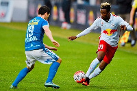 Samuel Tetteh in action