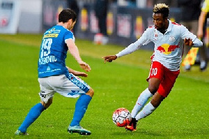 Samuel Tetteh in action