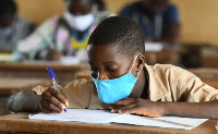 File photo of a student in nose mask