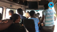 File photo of passengers in a trotro