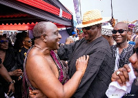 Independent presidential aspirant Alan Kyerematen and Paul Afoko