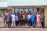 Samuel Jinapor in a group photo with the regional ministers