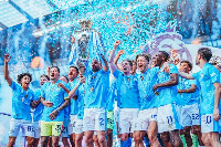 Manchester City celebrate their Premier League triumph [Credit: Man City via X]