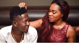 Dancehall artiste, Shatta Wale with wife, Shatta Michy