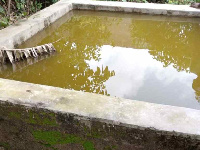 A photo of the abandoned water tank