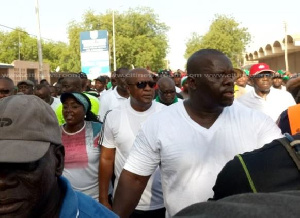 Former President John Mahama at NDC Unity Walk in Bolga