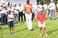 The Adamah Sisters performed the official 'tee off' at Damang Golf competition