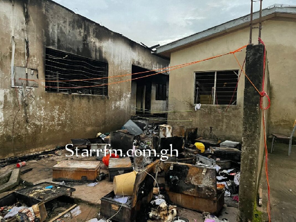 How the dormitory looks after the fire