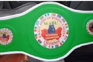 A WABU  Heavyweight Champion  belt