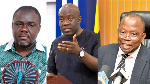 Kweku Ofori Asiamah, Transport Minister, Oppong Nkrumah, Information Minister, and AG, Domelovo