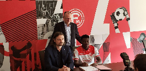 Ofori joined Dusseldorf on from Right to Dream