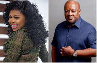 Actress Afia Schwarzenegger and former president John Mahama