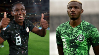 Asisat Oshoala and Victor Osimhen