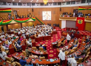 A sitting of the Parliament of Ghana