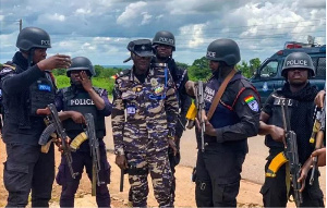 Some officers of the Ghana Police service